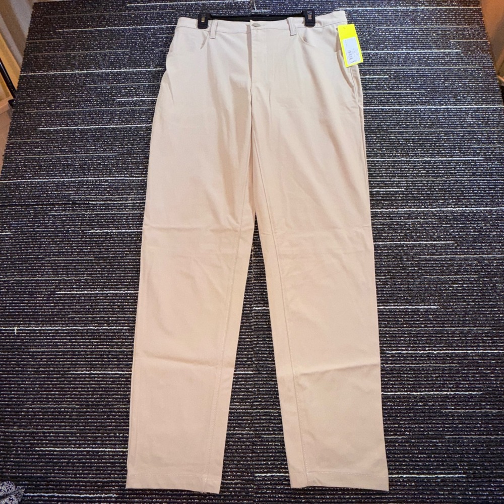 All in Motion Golf Pants Men 34x32 New Tan Technical Stretch Performance Pants
